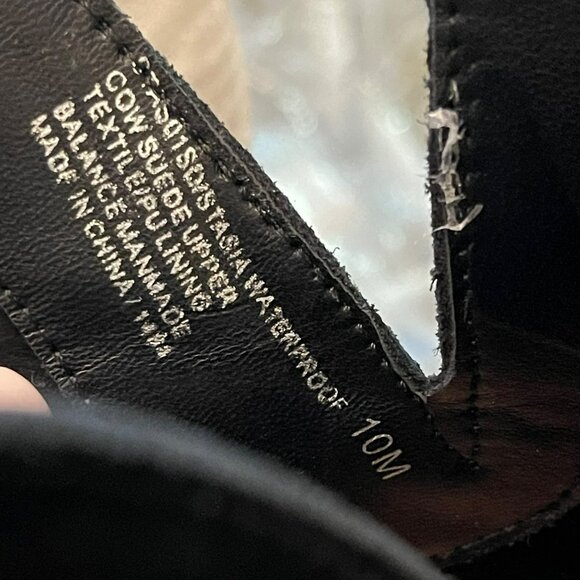 Blondo Waterproof Black Suede Ankle Boots Stasia Sz 10 NEW - Picture 7 of 7